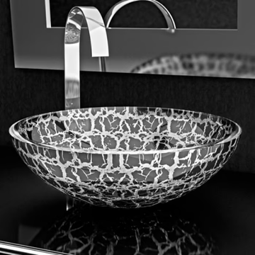 KALAHARI Ø 40 - Countertop round glass washbasin by Glass Design - view 3